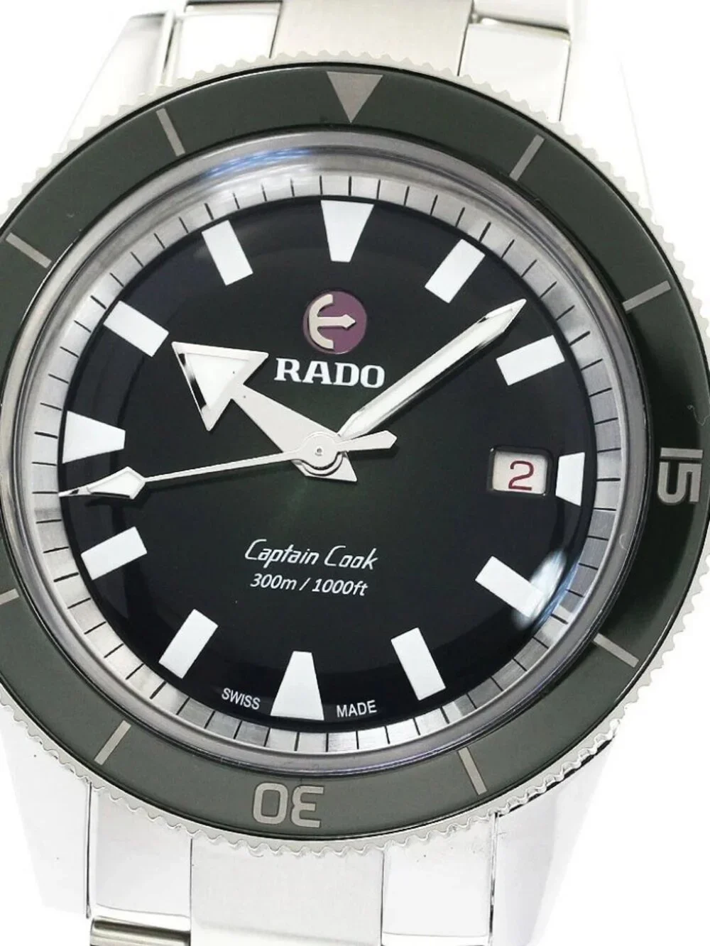 RADO Captain Cook Automatic R32105313 green Dial Automatic Men's Watch_